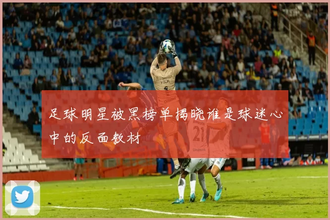 足球明星被黑榜单揭晓谁是球迷心中的反面教材